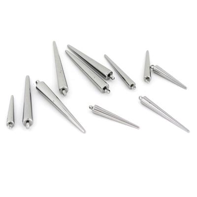 4 Pièces Charms Pendentifs Cône Épée Circulaire en Métal Acier Inoxydable pour Collier Boucles d'Oreilles Fabrication de Bijoux DIY Fournisseurs d'Accessoires