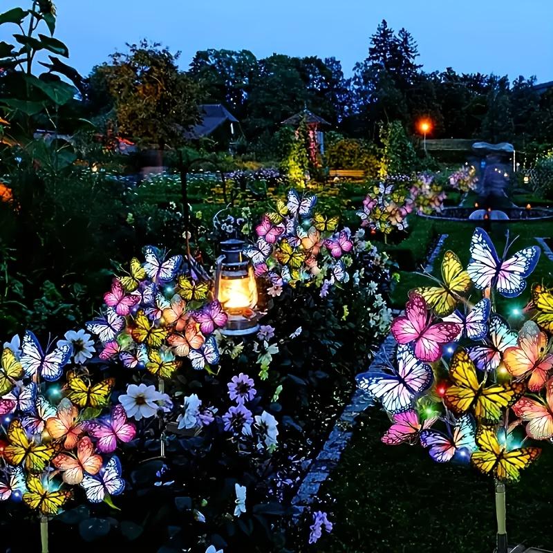 Solar Garden Colorful Butterfly LED Light, Solar Light Outdoor Waterproof, Outdoor Christmas Light, Courtyard Lawn Path Garden Decoration