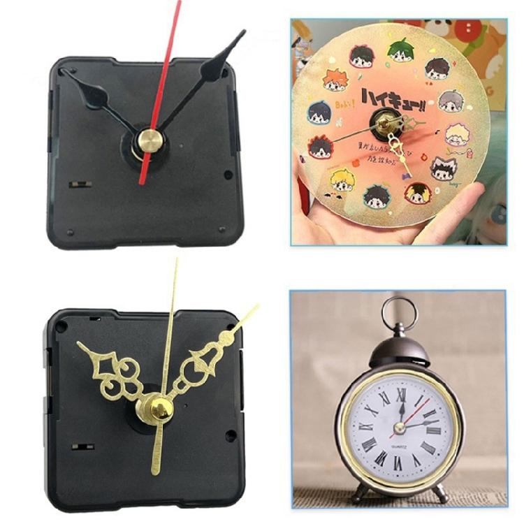 Precisions 5Pcs Quiet Clock Movement Set Plastic Mechanism with Different Pairs of Hands for Smooth Timekeeping Repair