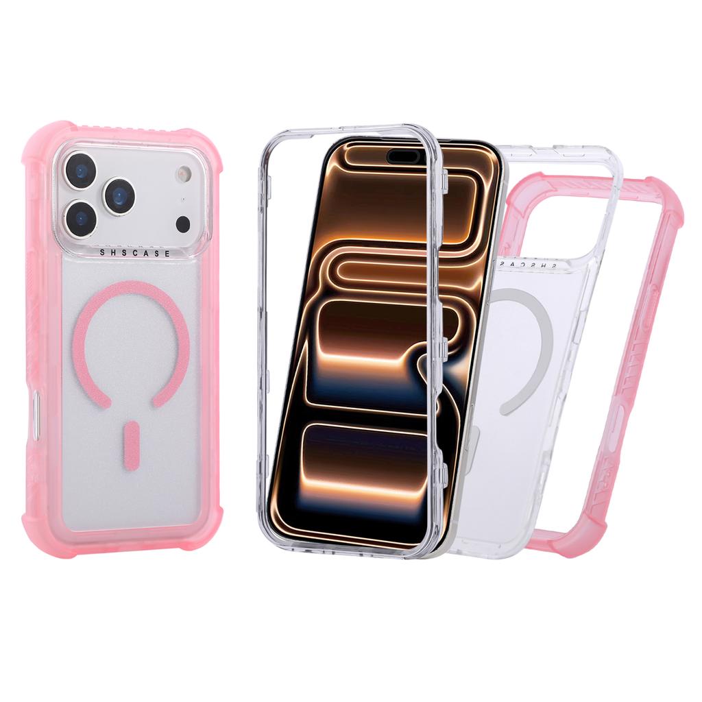 For iPhone 17 Pro Max Case Compatible with MagSafe 3 in 1 TPU + PC Shockproof Matte Phone Back Cover
