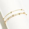 18K Nuerin Double Ball Chain Bracelet