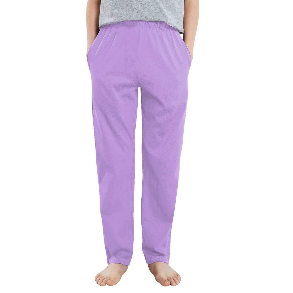 Kids' Casual Pants - Solid Color Sport Pants With Pockets