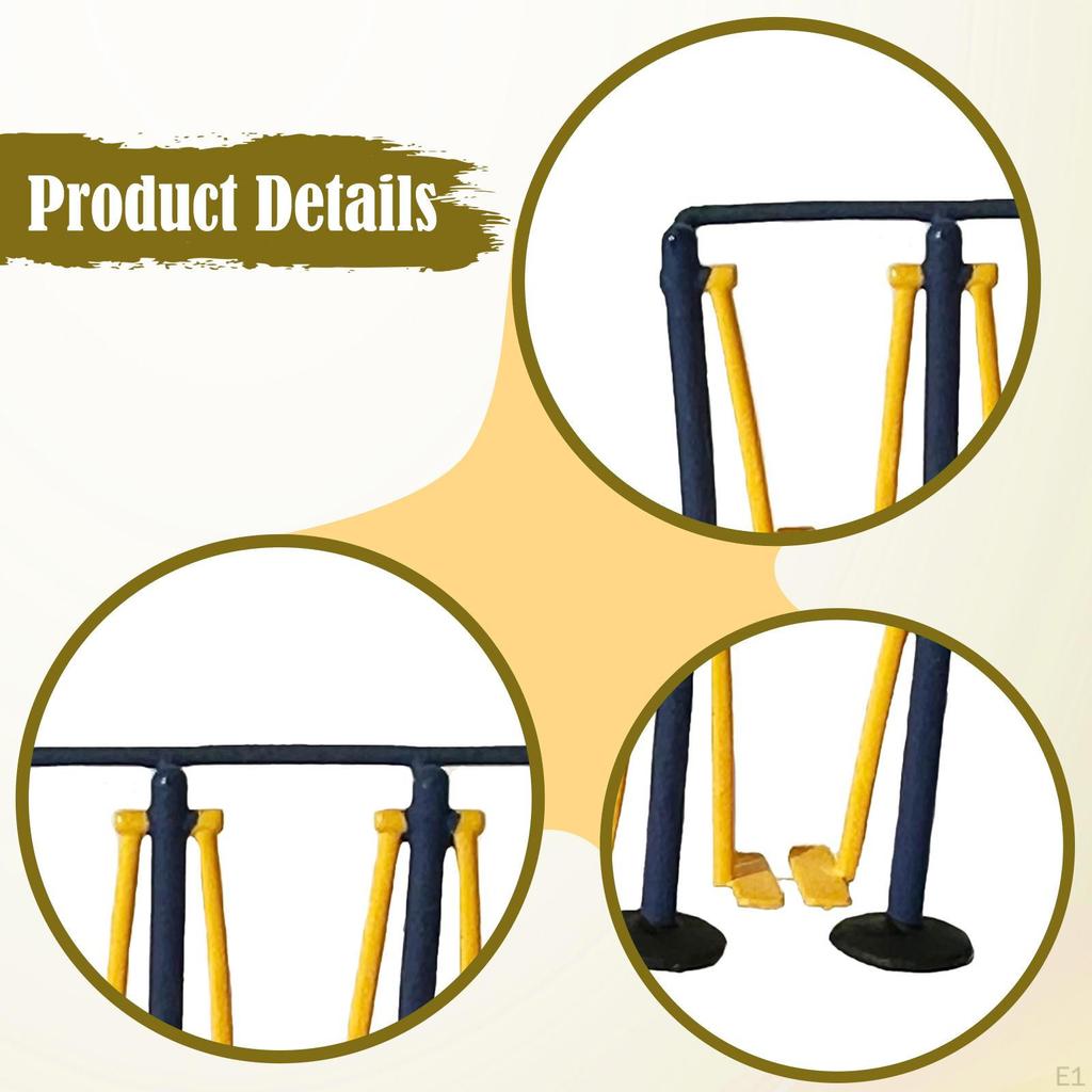 1/64 Fitnessgeräte Modell Puppenhaus Ornament Miniatur Sport Puppenhaus Dekor Dekoration