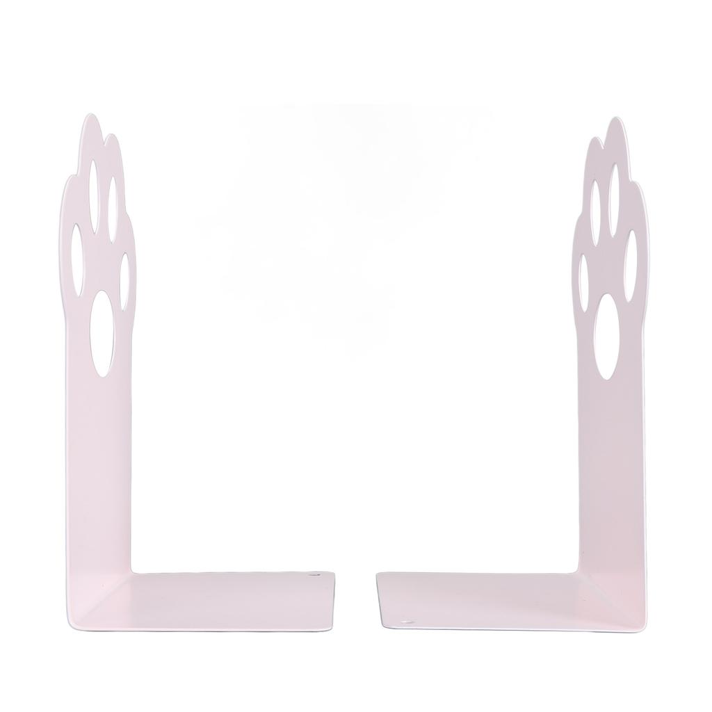 Metal Bookends Cartoon Cat Claw Decorative   Desk Magazine Book Ends for Home School  