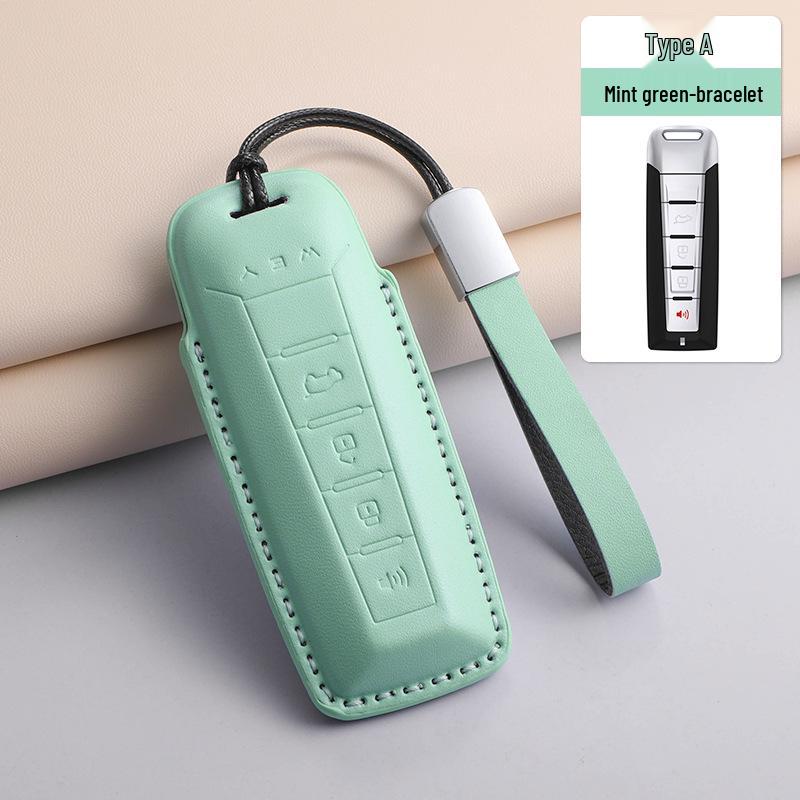 Great Wall WEY Blue Mountain Sheepskin 3D Key Fob Cover