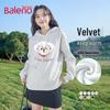 Baleno Women's Fleece Lined Hooded Sweatshirt with Puppy Print