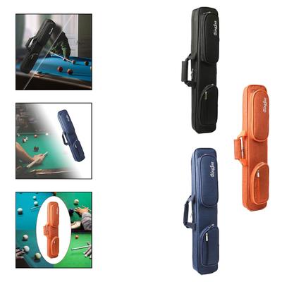 Billiards Pool Cue Case Soft Carrier Gift with External Pockets Storage Bag