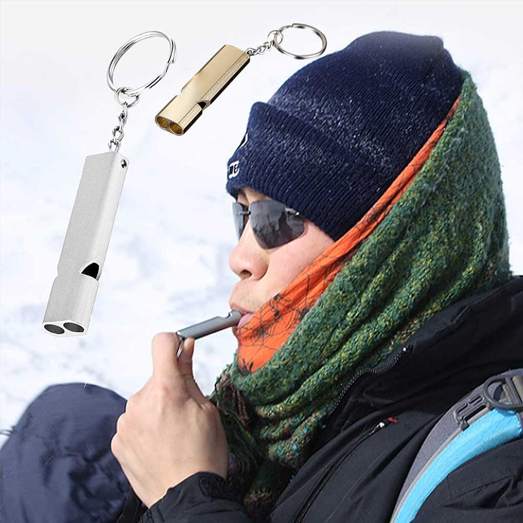 Metal Whistle Emergency Device Outdoor Whistles Colorfast Workmanship Camping Accessories Firmness Survival Prop White