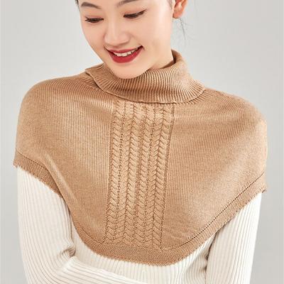 Winter Warm Ring Scarf Soft Knitted Turtleneck Neckchief Fashion Fake Collar  for Women Girls