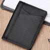 Men Slim RFID Blocking Wallet PU Leather Card Holder Minimalist Front Pocket Wallet Thin Bifold Credit Card Case Money Clip Wallet