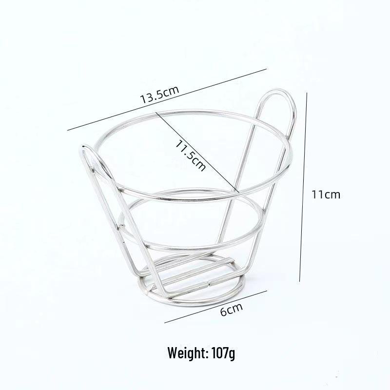 Creative Snack Basket: French Fries, Chicken Wings, Fried Chicken, Bread, and Bar Snack Holder
