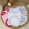 Cotton Ribbed Knit Dog Vest for Small Breeds Summer Sleeveless Striped Puppy Shirt Soft Breathable Pet Outfits