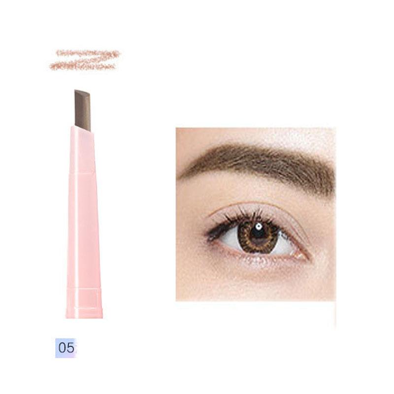 

Двусторонний вращающийся карандаш для бровей с кисточкой, водостойкий и устойчивый к поту, долговечный карандаш для макияжа для бровей для начинающих 05
