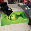 Tapis imprimé Grinch, Tapis pour chaise de bureau Salon Chambre à coucher Décoration de cuisine Cadeaux.
