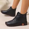 Women Ankle Boots Mom Cott Shoes for Women 2026 New Waterproof Keep Warm Short Snow Boots Outdoor Comfortable Women Sneakers