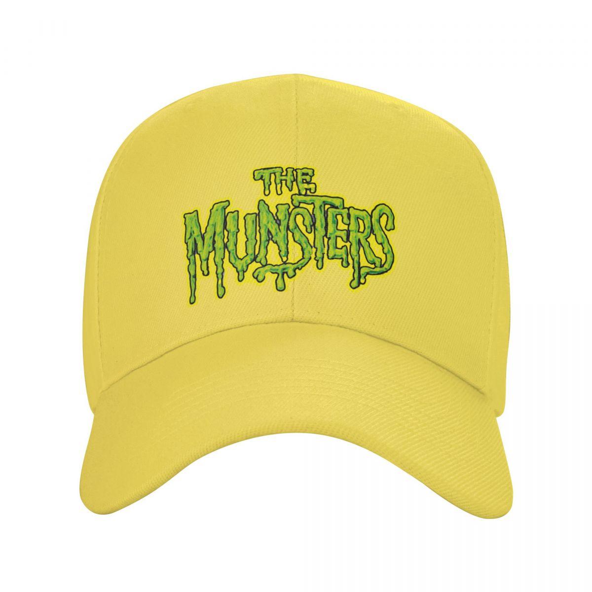 

Семья Манстерс, забавный комедийный сериал ужасов 1960 года, Герман Лили, Эдди, дедушка и Мэрилин страшные, отличные подарки для бейсболки.