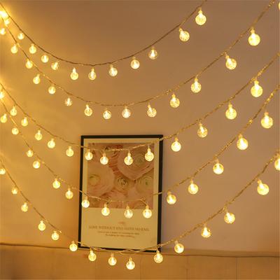 3M LED Light Crystal Ball Outdoor Garden Camping Light String 20 LED Lights Waterproof Garland Light Ramadan Decorations