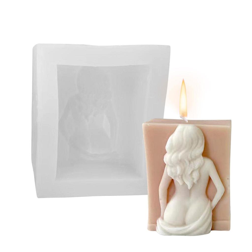 Aromatherapy Candle Diy Square Character Relief Handmade-soap Soap Candle
