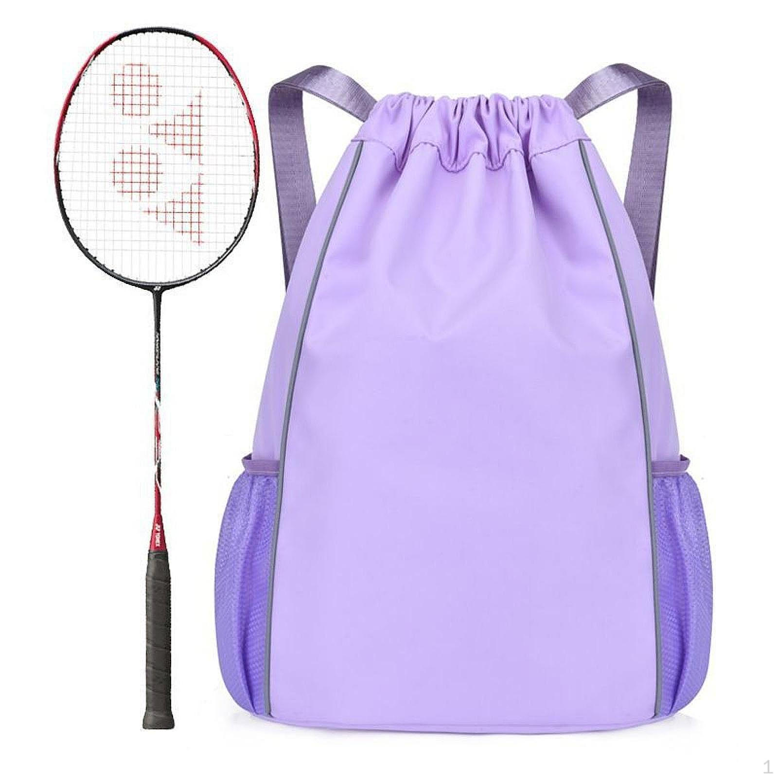 

Badminton Backpack Sports Training Bag Raquet Carrier Pickleball Paddles for Families фіолетовий