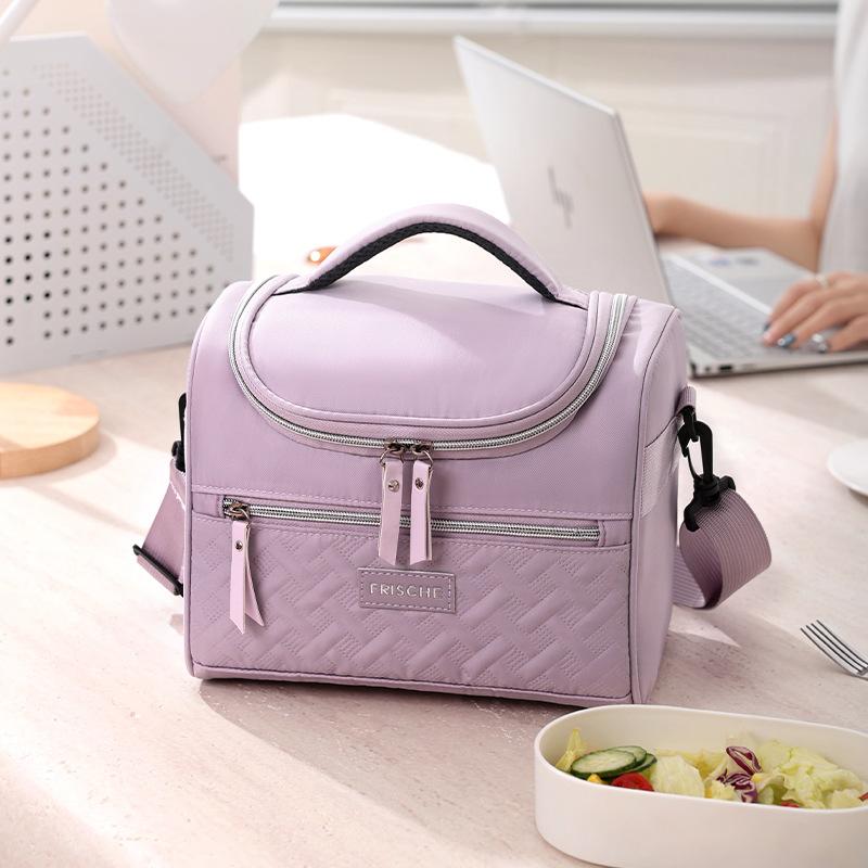 Thickened Lunch Portable women's Bento Outdoor Picnic Insulated Lunch Box Bag Cross-Border Cold Insulation Ice Pack