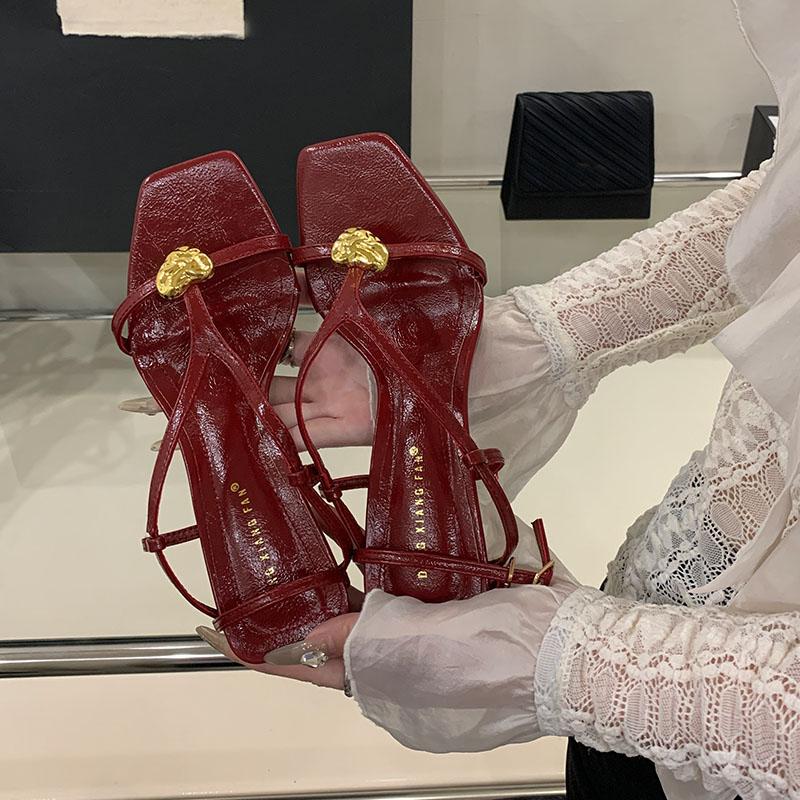 Fashion Female Slip On Footwear Pumps Women High Heels Shoes Slingbacks Fashion Pointed Toe Shallow Ladies Thin Heels Shoes