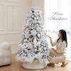 2M Luminous White Flocked Christmas Tree for Home or Window Decoration