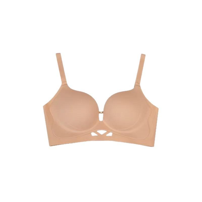 Traceless Display Large Upper Support Anti-sagging Women's Liquid Foundation Hollow Fixed Cup Bra Cover