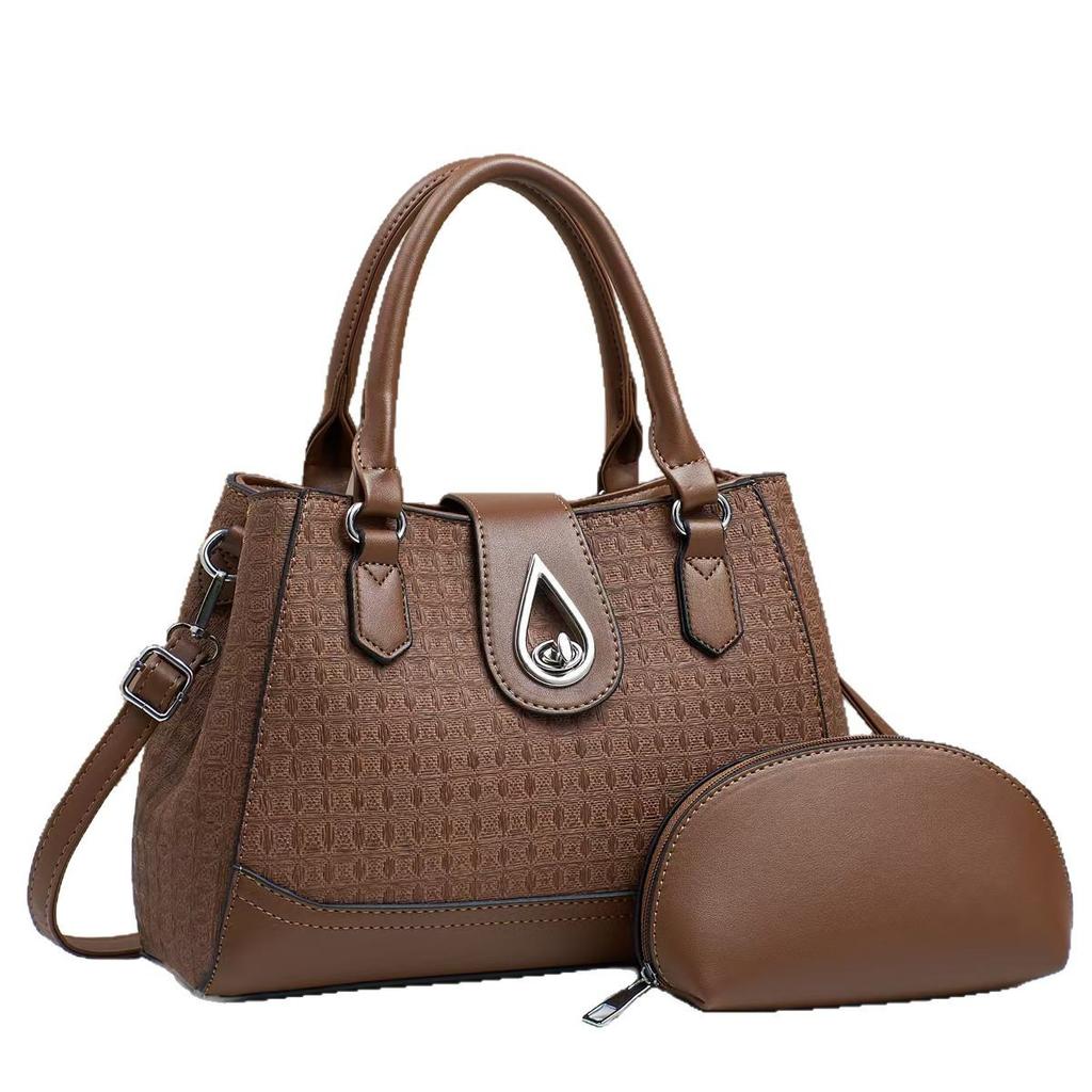New Women's Bag Large Capacity Fashionable and Versatile Two-piece Set Trendy Handbag Fashionable and Elegant Women's Bag