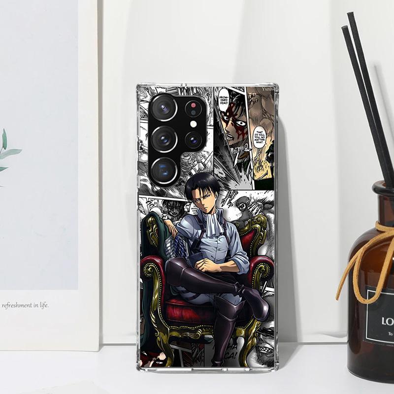 Attack-Titan Anime Phone Case For Samsung Galaxy S26 S25 Edge S24 FE S23 S22 Ultra S21 Plus S20 + Art Fundas Back Cover Galaxy S