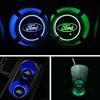 New 2026 Car Sticker For Ford 7 Colors LED Car Cup Holder Lights Luminous Coaster Water Cup Pad For Ford Escape Kuga Mondeo Ecos