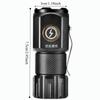 Multifunctional Design EDC Flashlight Aluminum Alloy Magnetic Tail Rechargeable Torch Soft Light Lampshade RGB LED Mini Torch