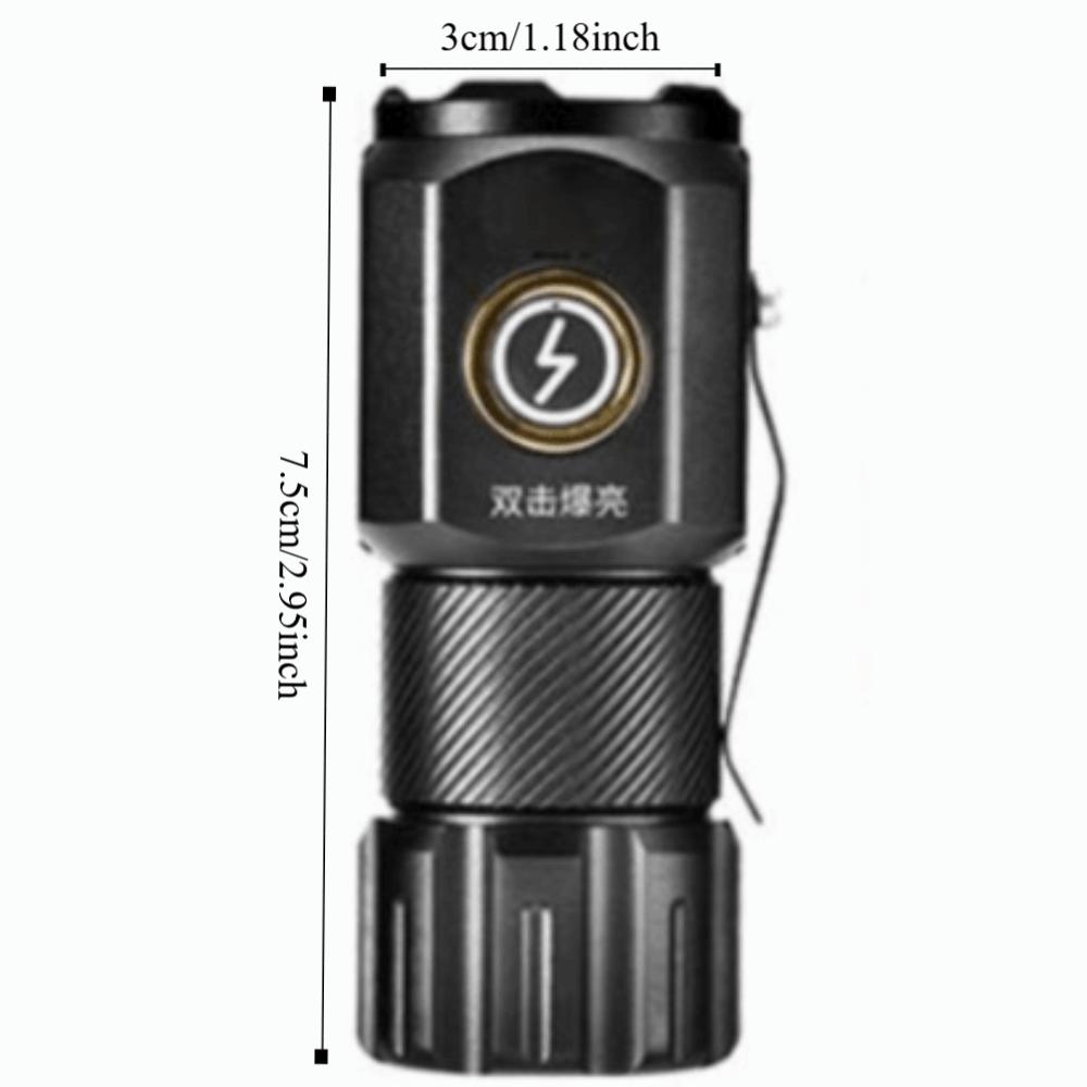 Multifunctional Design EDC Flashlight Aluminum Alloy Magnetic Tail Rechargeable Torch Soft Light Lampshade RGB LED Mini Torch