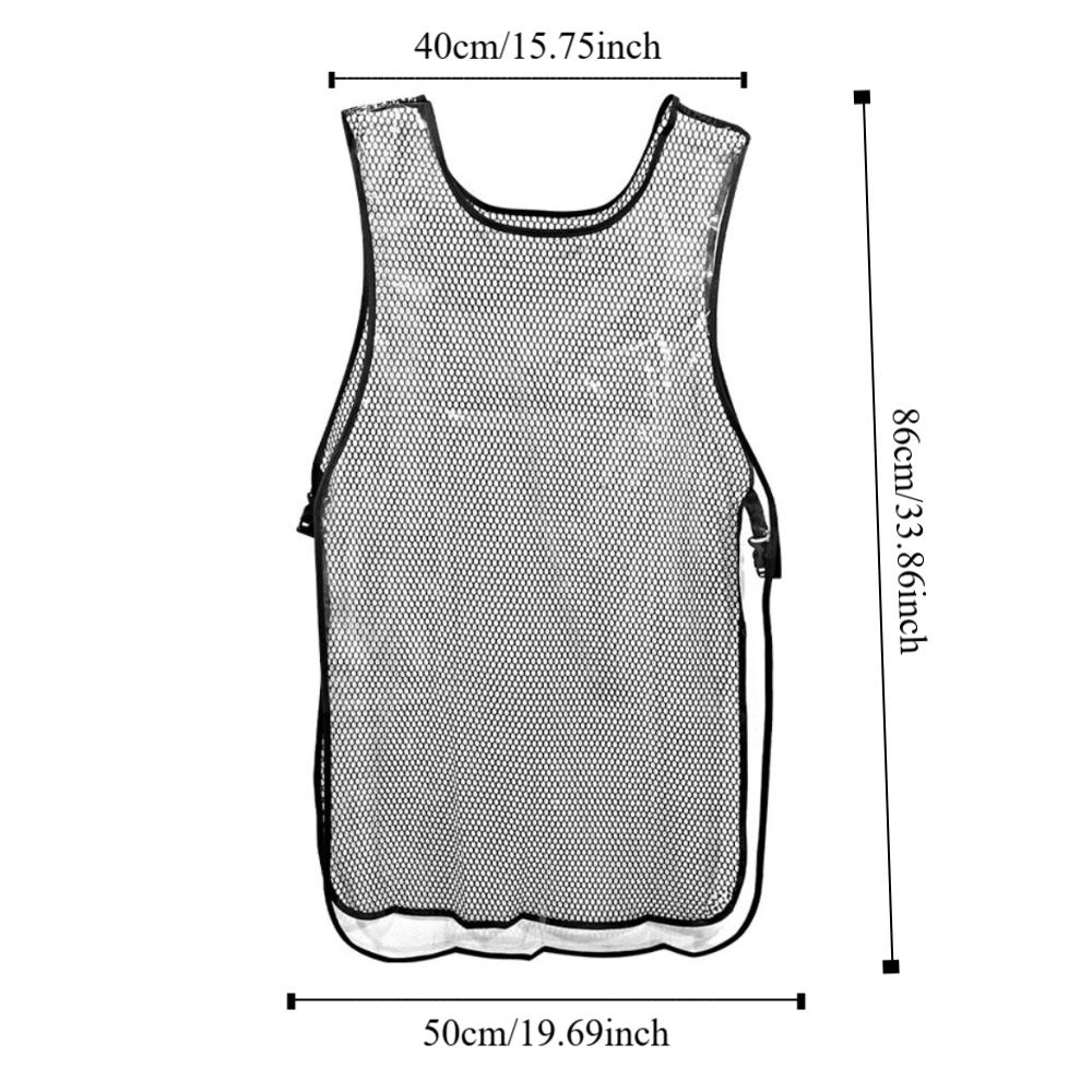 Antistatic Transparent Barber Uniform Double-sided Hairdresser Vest for Beauty Salon Nail