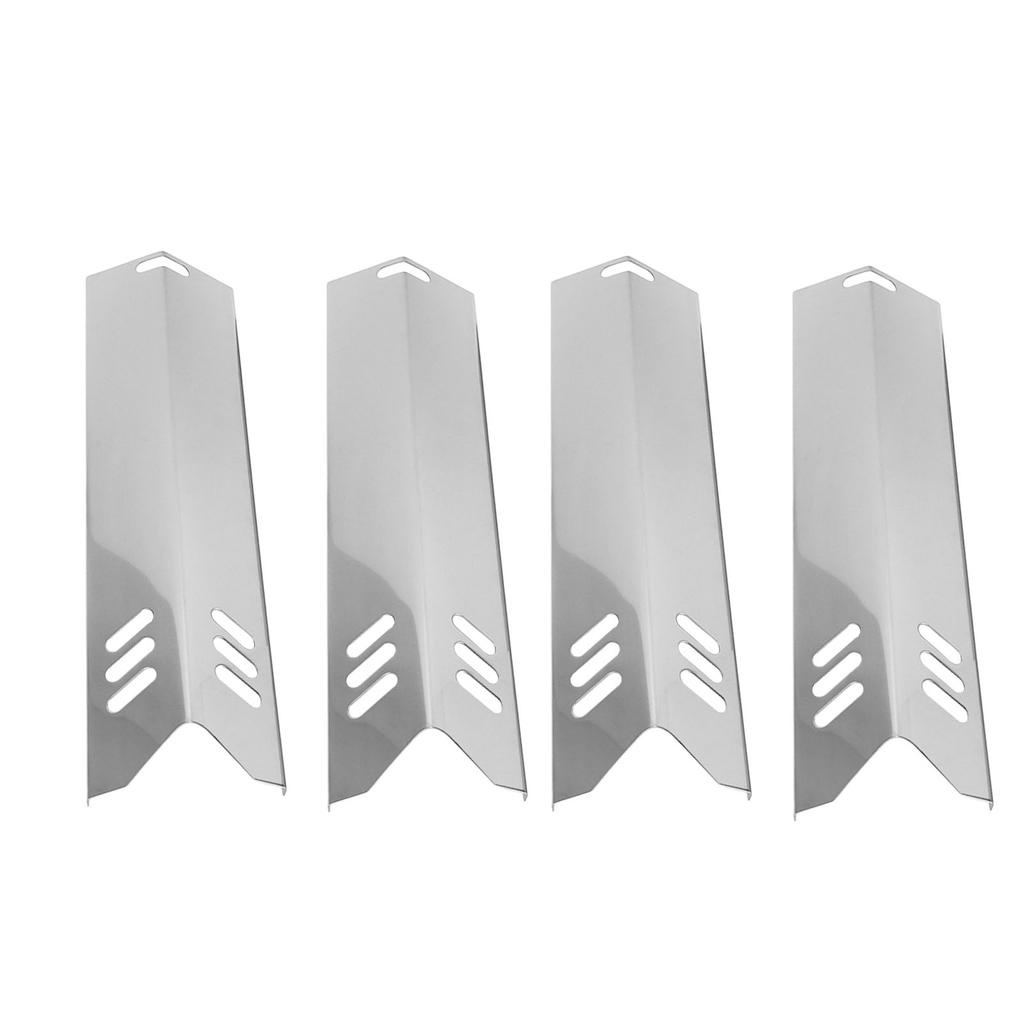 4 Pcs Universal Grill Heat Shields Replacment Stainless Steels Barbeque Grill Heat Plates