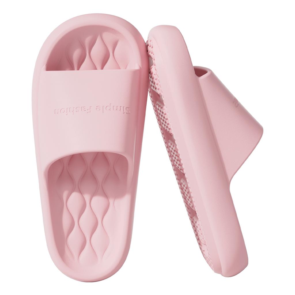 Thick Bottom Women Home Slippers Platform Beach Indoor Slides Fashion Comfortable Non-slip Slippers Breathable Lightweight Men Bathroom Slippers