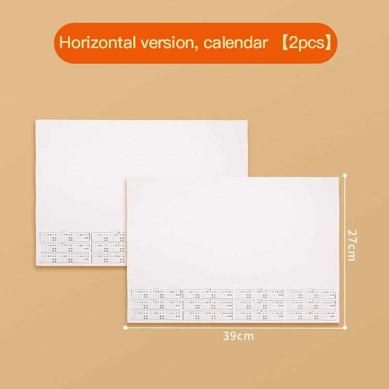

Cotton 2026 Monthly Calendar Fine/Medium Grain for Hand-Painted Diy Oil Pastel 300G Blank Watercolor Paper Desk Yearly Calendar