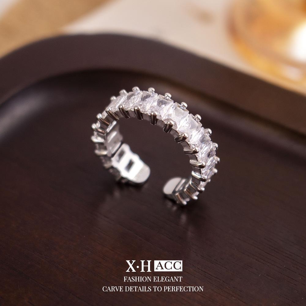 Trendy Rhinestone Heart Ear Cuff - No Piercing, Black & White Cartilage Stud Earrings