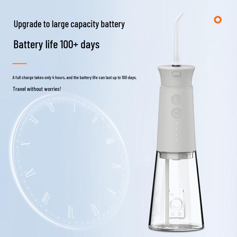 Portable Dental Water Flosser for Calculus Removal and Teeth Cleaning with Battery-Powered Oral Care Scaler