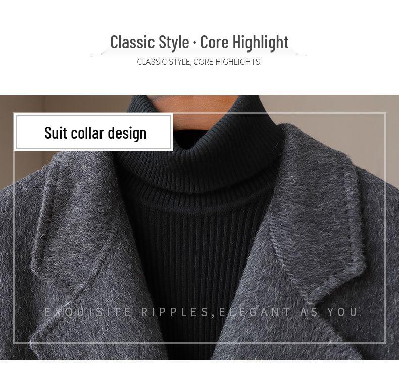 2026 Spring Women's Long Double-Faced Yak Wool Coat