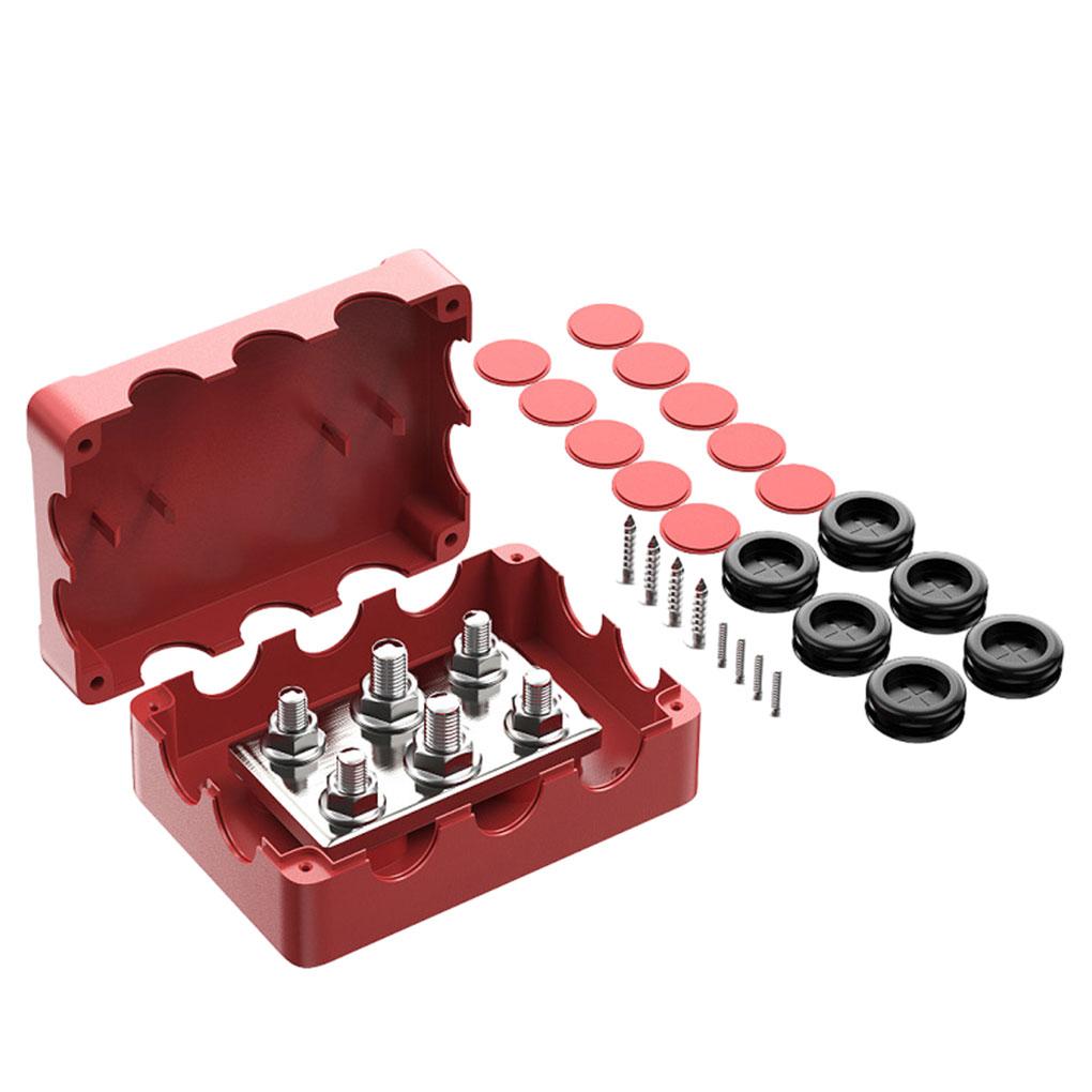 

Сверхпрочные шины для систем 12 В, 24 В, 36 В и 48 В и надежные автофургоны Сверхпрочная клеммная колодка красный