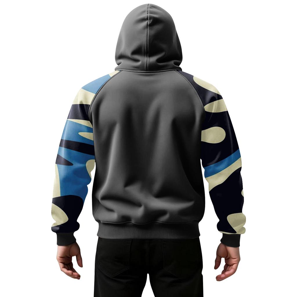 Men's Camouflage Sweatshirt Hoodie Men's Sports Large Size Casual Sweatshirt
