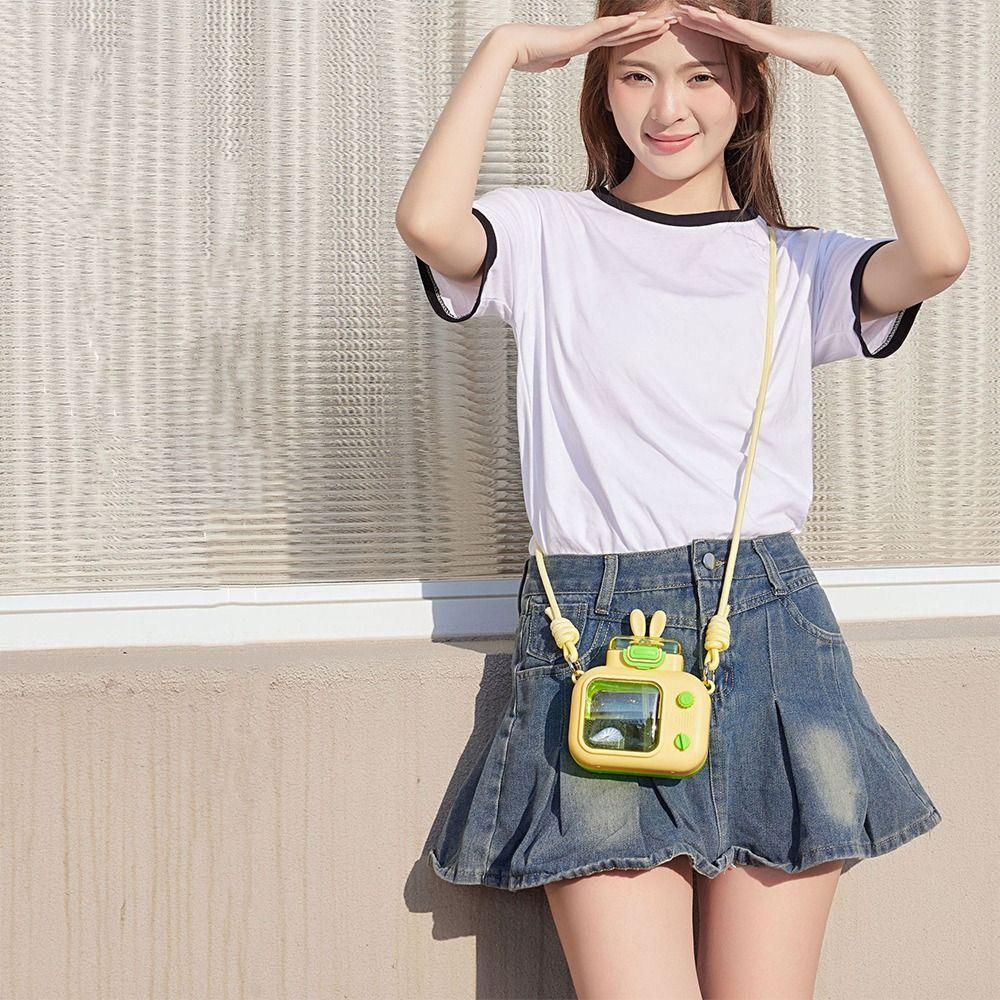 Portable Rabbit TV Water Bottle 600ml Sports Water Kettle Cartoon Straw Water Cup  Home Decor