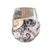 Glass Tumbler With, Pattern Drinking Glass for Home Kitchen Bar