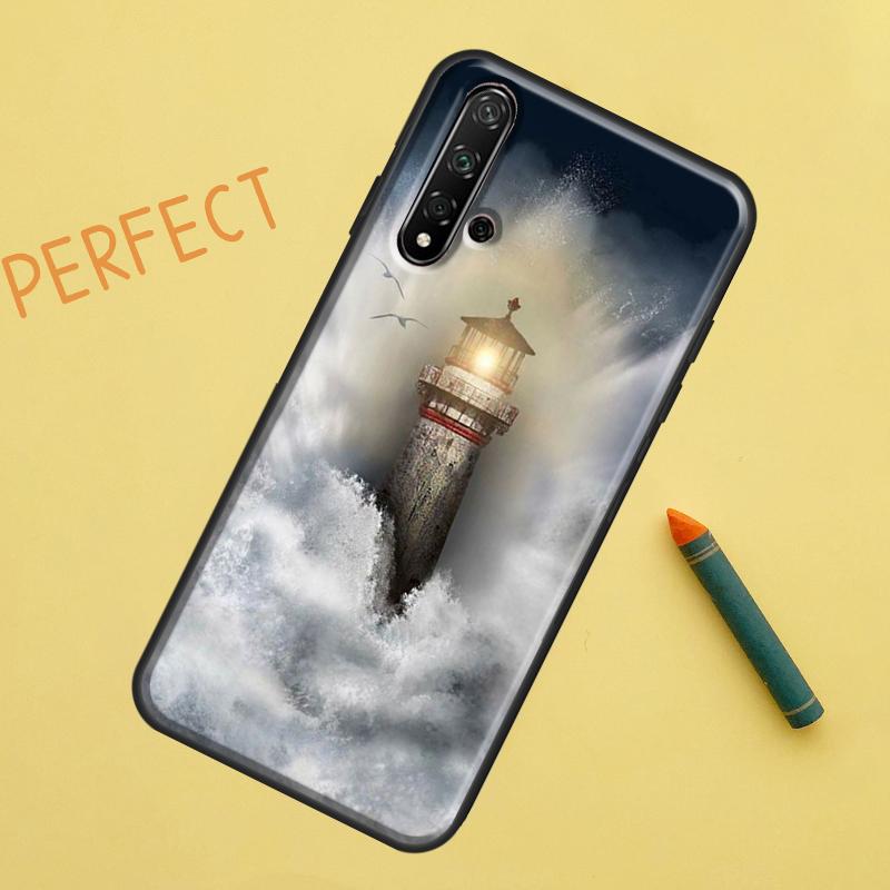 Lighthouse For Huawei Nova 5T 9 10 SE 7i 8i 11i 12i Y60 Y61 Y70 Y72 Y73 Y90 Y91 P20 P30 P40 Lite Case