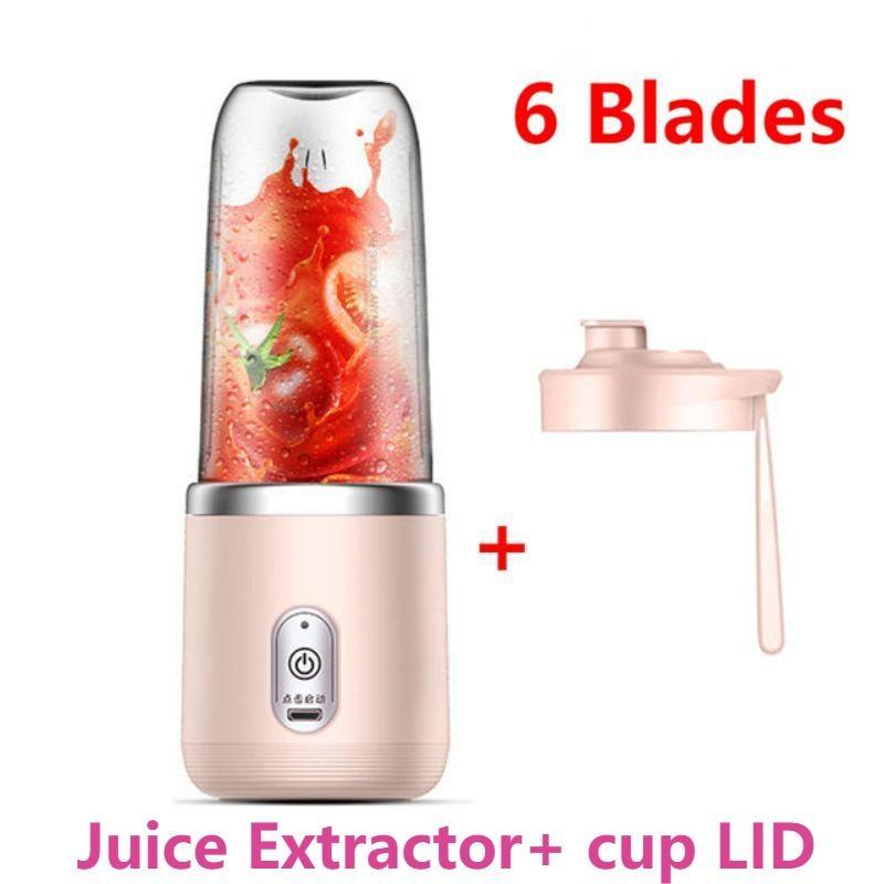 

Портативный блендер 400 мл, USB-блендер, электрическая соковыжималка, блендер для смузи, мини-кухонный комбайн, персональный блендер, блендер для сока