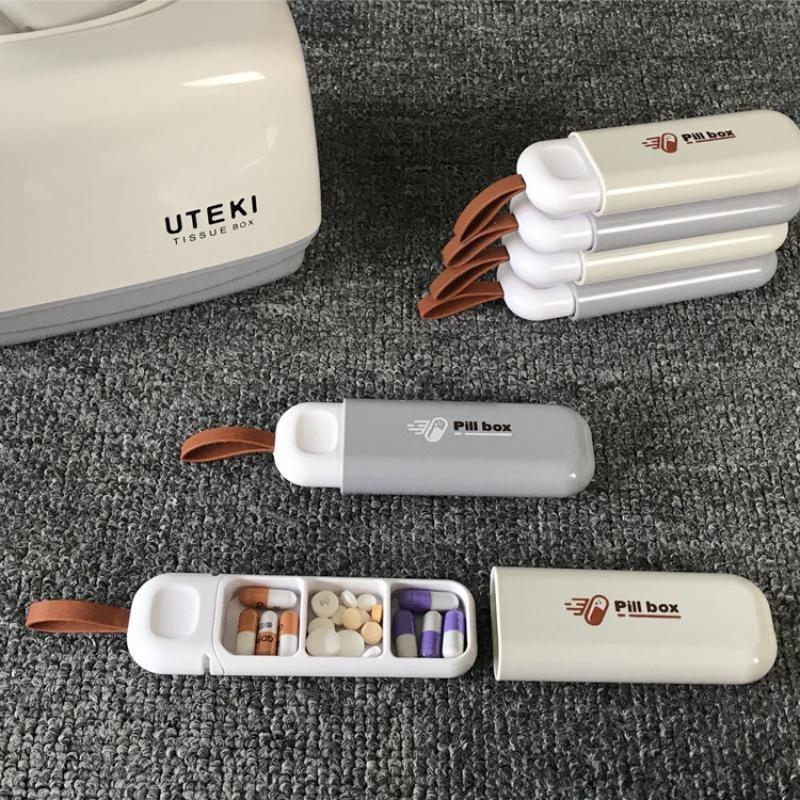 Household Portable Daily Dispensing Small Medicine Box Carry Multi Functional Mini Dispense Medicines Boxs Tablet Storage Tools