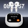T18 TWS Smart Buds 1,96-Zoll-Bildschirmanzeige 240x282 BT5.4 Tastenanschlag-Touch Typ-C 300mAh Mehrsprachiges Multifunktionales Smart-Headset