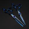 6.0 inch blue, hair scissors, hair scissors, flat scissors, bangs scissors FDM