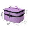30 Bottles Nail Polish Storage Bag Double-Layer Portable Nail Varnish Holder Multifunctional Essential Oil Handbag