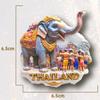 Thailand Refrigerator Stickers Bangkok Souvenirs The Songkran Festival Lotus Fridge Magnets Home Decoration Wedding Gifts